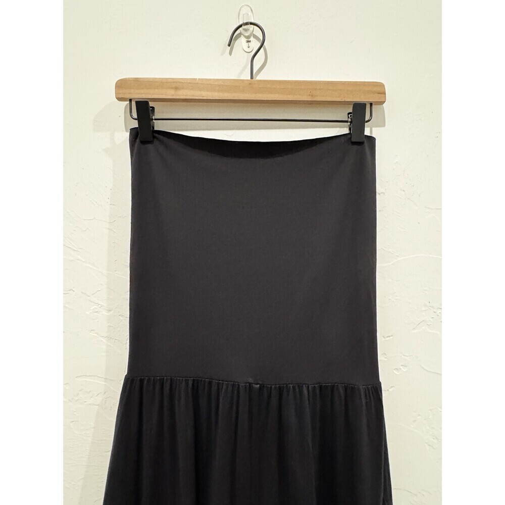 Eres Black Dress Stretchy Long Sleeveless Size M/L - Picture 2 of 9